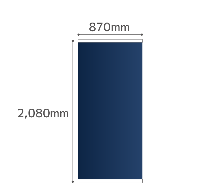 【データ制作】シームレスロールスクリーンバナーW850（器具付）