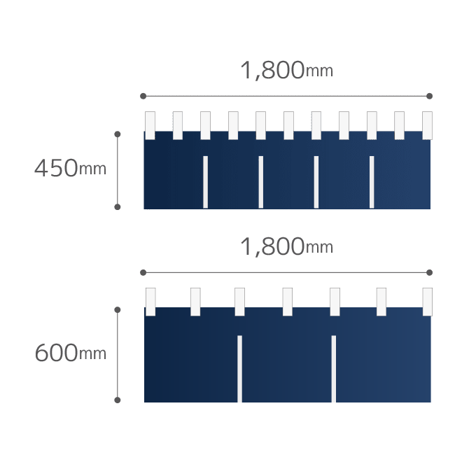  【データ入稿】オリジナル簡易のれん作成 幅1800mm×600mm他 